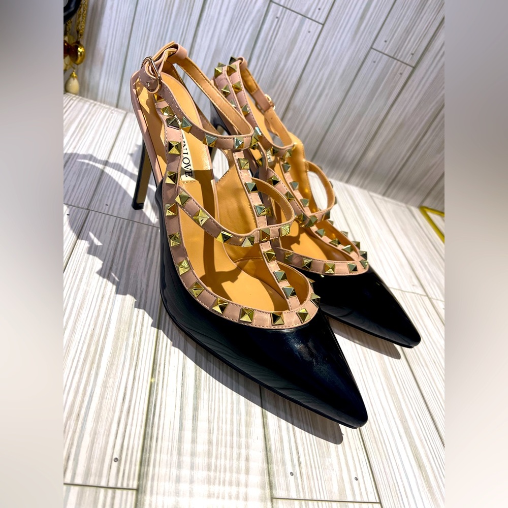 June In Love Studded Heeled Shoes Size 11 US